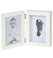 BAMBAM Cadre Photo av. Empreinte de pied/main - Blanc