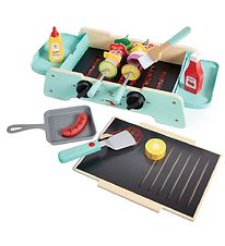 Hape Leksaksmat m. Ljud/Ljus - Tr - Sizzling Grill & Grill BBQ