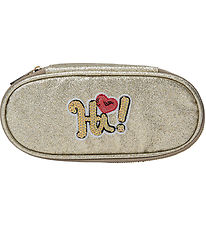 Sofie Schnoor Pencil Case - Champagne Glitter w. Hi!