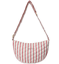 Sofie Schnoor Schoudertas - Off White/Berry Striped