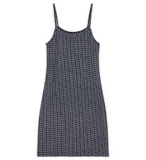 Designers Remix Dress - Bamboo - Jenna - Navy/Logo Print