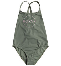 Roxy Swimsuit - Basic Active One Piece - Agave Green