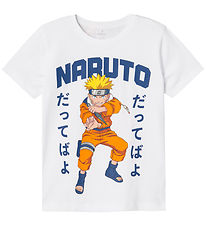 Name It T-Shirt - NkmMacar Naruto - Noos - Bright White