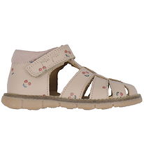 Pom Pom Sandals - Classic+ Velcro - Cherry