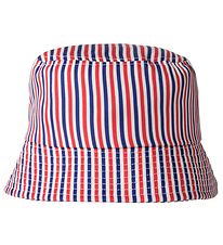 Name It Bucket Hat - NmnOli - Clematis Blue/Jet Stream/Fiery Red