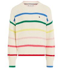 Tommy Hilfiger Blouse - Knitted - Structure Crew - Calico/Multi