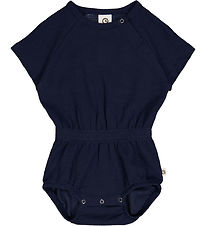 Msli Bodysuit s/s - Waffle - Night Blue