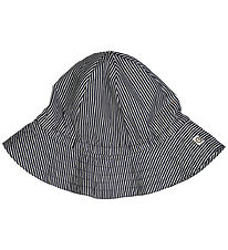 Msli Sun Hat - Poplin Stripe - Conditioner Cream/Night Blue