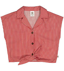 Müsli Shirt - Poplin Stripe Crop - Conditioner Cream/Apple Ed