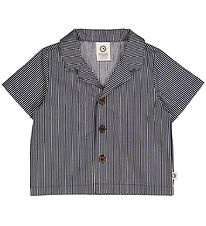 Müsli Shirt - Poplin Stripe - Conditioner Cream/Night Blue