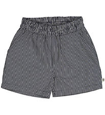 Msli Shorts - Popeline Stripe Pocket - Splung Cream/Nacht Blue