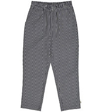 Müsli Trousers - Poplin Stripe - Conditioner Cream/Night Blue