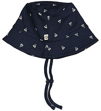 Müsli Bucket Hat - Sailboat Bucket - Natt Blue/Balsam Cream