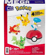 MEGA Pokmonfigur - 79 Delar - Paldea-regionen Team - 4 Figurer