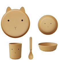 Liewood Geschirr-Set - Biokunststoff - 4 Teile - Brody - Rabbit