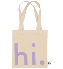 Design Letters Shopper - Klein - Hallo - Natur/Lila