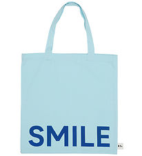 Design Letters Shopper - Glimlach - Ice Blue
