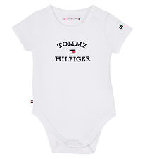 Tommy Hilfiger Body k/ - TH Logo - Vit