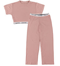 Calvin Klein Pyjama Set - Rib - Modal - Velvet Pink