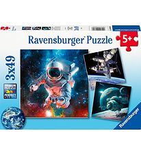 Ravensburger Puzzel - 3x49 Bakstenen - Space Avontuur