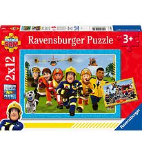 Ravensburger Púsluspil - 2x12 Kubbar - FiremanSam