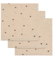 Konges Sløjd Muslin Cloths - 65x65 cm - 3-Pack - Cherry