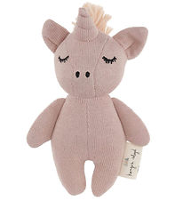Konges Sløjd Rattle - Mini Unicorn - Rose Fawn