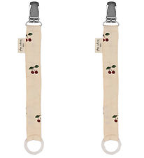 Konges Sløjd Pacifier Clips - 2-Pack - Cherry