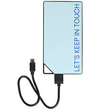 Design Letters Power Bank - 8000mAh - Light blue