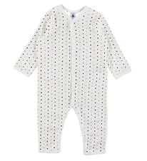 Petit Bateau Nightsuit - White w. Hearts