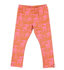 DYR Leggings - Djurgepard - Super Rosa/Rust Savanne