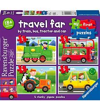 Puzzle Ravensburger - My First - 4 Différents - Travel Père