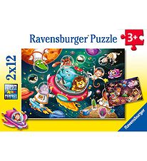 Ravensburger Puzzel - 2x12 Bakstenen - Animals In Space