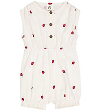 Müsli Summer Romper - Ladybird - Conditioner Cream/Apple Ed