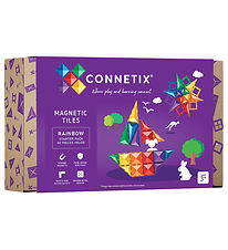 Connetix Magneettisarja - 60 kpl Osaa - Rainbow Aloitus Pakkauks