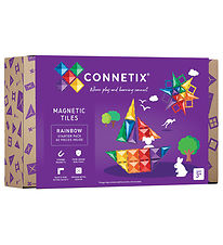 Connetix Magnetsats - 60 Delar - Rainbow Startar Frp