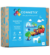 Connetix Jeu d'aimants - 24 Parties - Rainbow Motion Pack