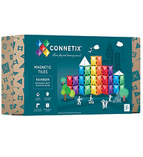 Connetix Jeu d'aimants - 18 Parties - Rainbow Rectangle