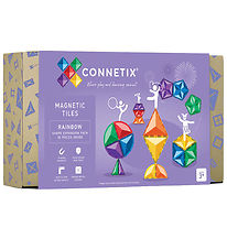 Connetix Magnetset - 36 Delar - Rainbow Formexpansionspaket