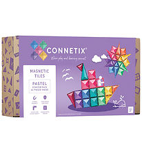 Connetix Jeu d'aimants - 64 Parties - Pastel Dmarrages Pack