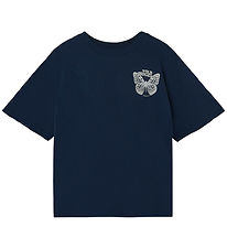 LMTD T-Shirt - NkfThoughts - Dress Blues/Turtelduif