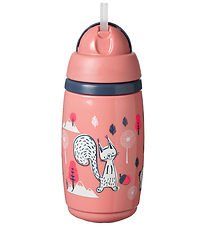 Tommee Tippee Beker m. Rietje - Superstar - 266 ml - Roze m. Bos