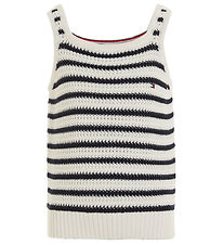 Tommy Hilfiger Efst - Prjónað - Stripe Hekl - Calico/Desert Himi