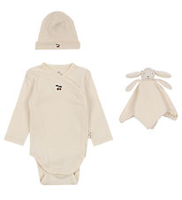 Konges Sljd Cadeaubox - Knuffeldoekjes/Muts/Romper l/s - Cherry