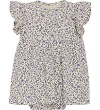 Fixoni Bodysuit w. Skirt s/s - Tapioca