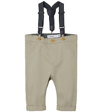 Name It Trousers w. Suspenders - NbmRyan - Pure Cashmere
