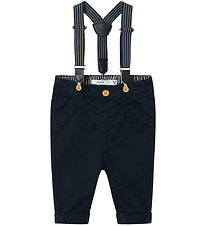 Name It Trousers w. Suspenders - Chino - NbmRyan - Dark Sapphire
