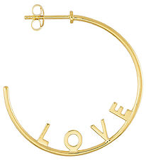 Design Letters Boucle d'oreille - 1 pces - Love Crole - Or