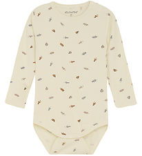 Minymo Romper l/s - Viscose - Passaatwinden m. Dinosaurussen