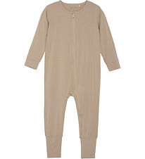 Minymo Pyjamapak - Viscose - Gewoon Taupe